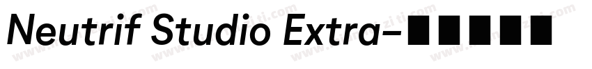 Neutrif Studio Extra字体转换